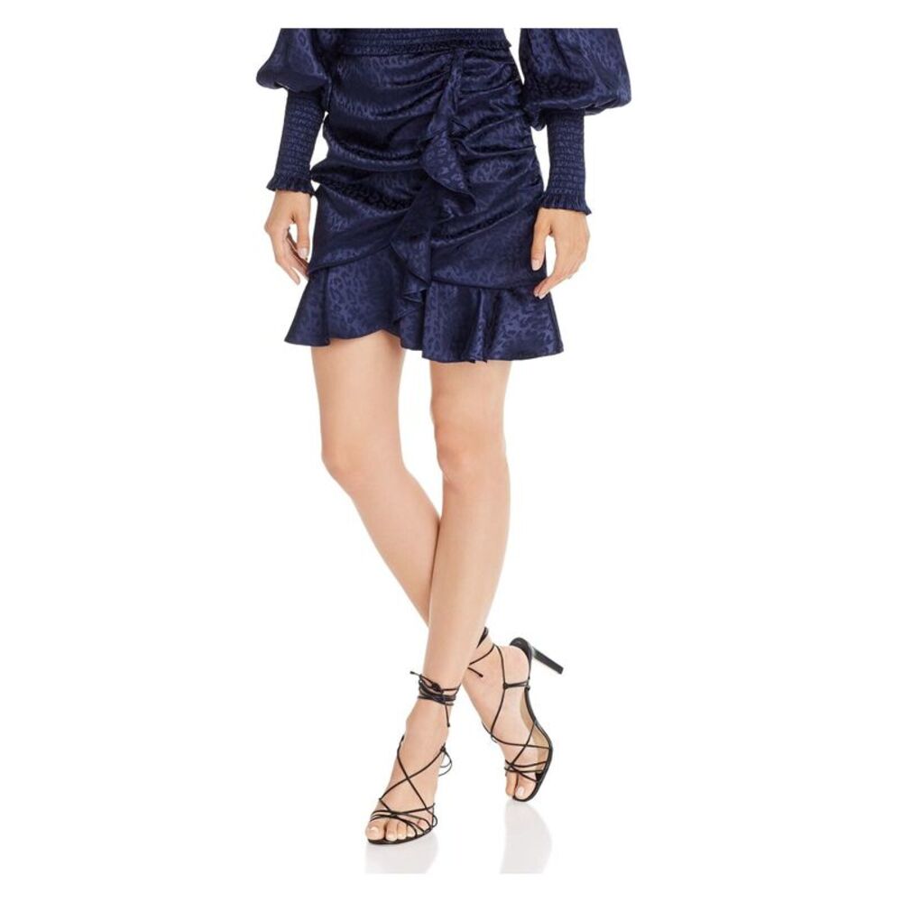 AQUA Womens Navy Mini Skirt M - Picture 1 of 2